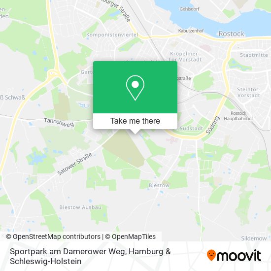 Sportpark am Damerower Weg map