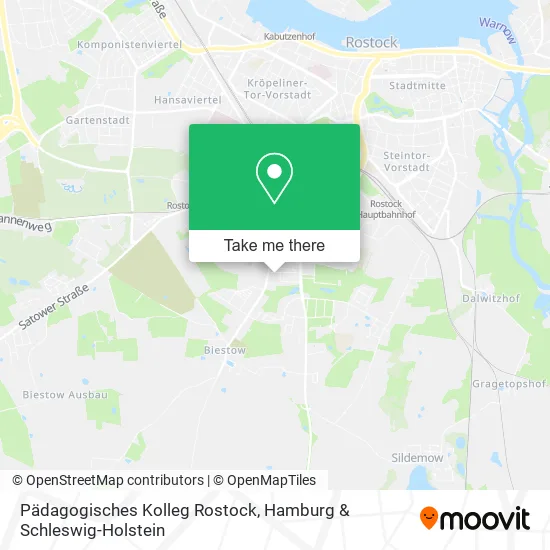 Карта Pädagogisches Kolleg Rostock