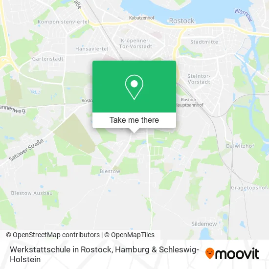 Карта Werkstattschule in Rostock