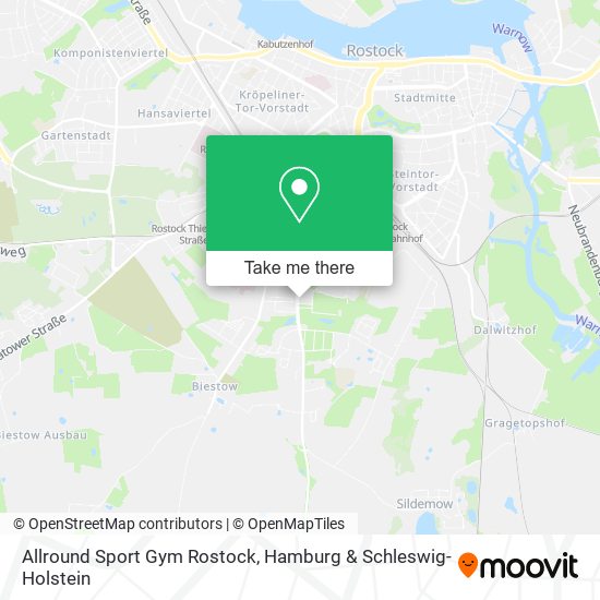 Allround Sport Gym Rostock map