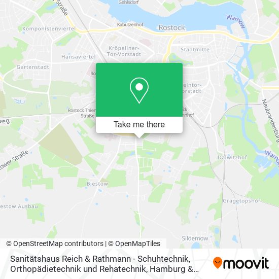 Sanitätshaus Reich & Rathmann - Schuhtechnik, Orthopädietechnik und Rehatechnik map