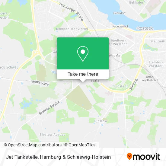 Карта Jet Tankstelle