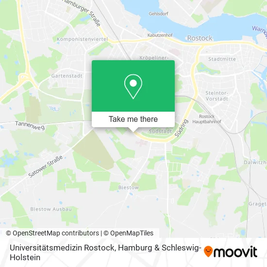 Карта Universitätsmedizin Rostock