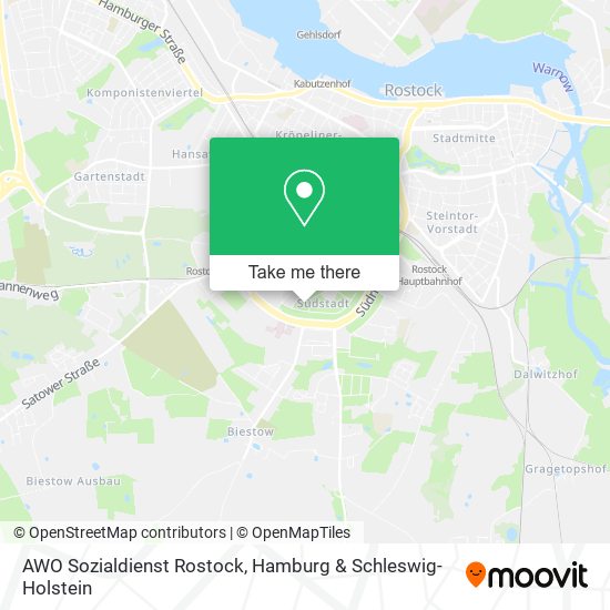 AWO Sozialdienst Rostock map
