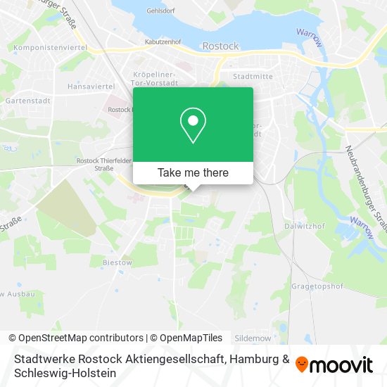 Stadtwerke Rostock Aktiengesellschaft map