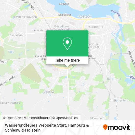 Карта Wasserundfeuers Webseite Start