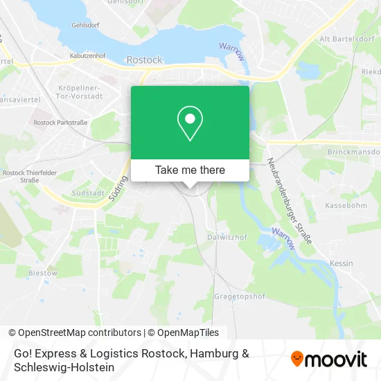 Карта Go! Express & Logistics Rostock