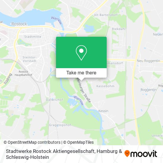 Stadtwerke Rostock Aktiengesellschaft map