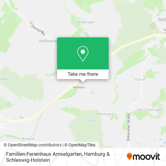 Familien-Ferienhaus Amselgarten map