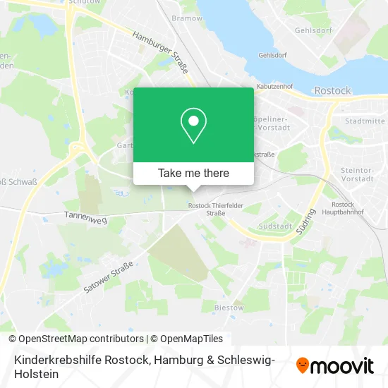 Карта Kinderkrebshilfe Rostock