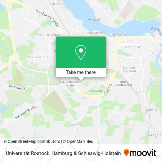 Universität Rostock map