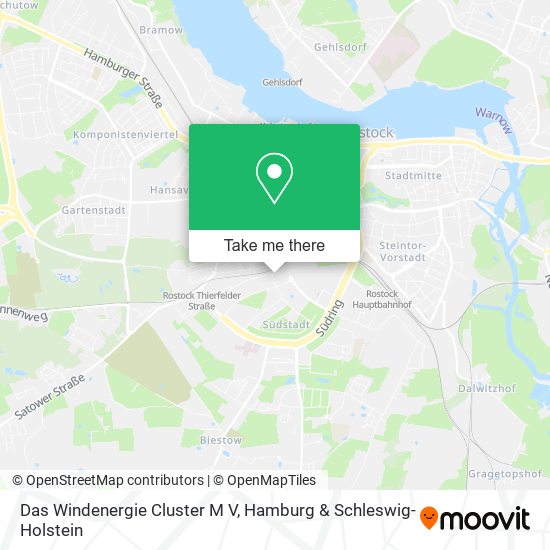 Das Windenergie Cluster M V map