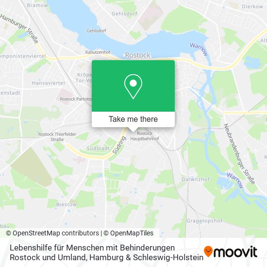 Lebenshilfe für Menschen mit Behinderungen Rostock und Umland map