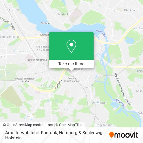 Карта Arbeiterwohlfahrt Rostock