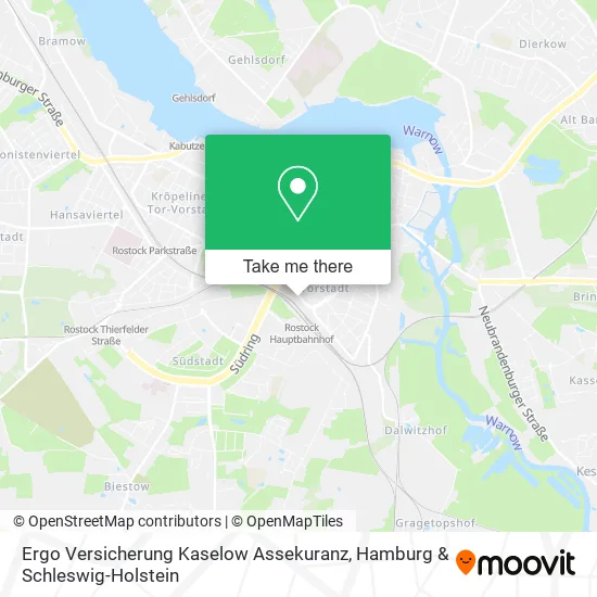 Карта Ergo Versicherung Kaselow Assekuranz