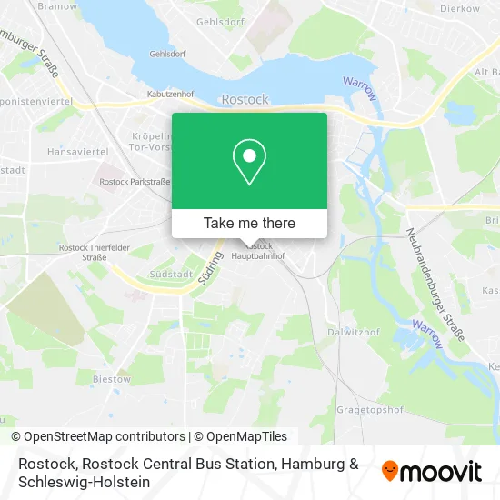 Rostock, Rostock Central Bus Station map