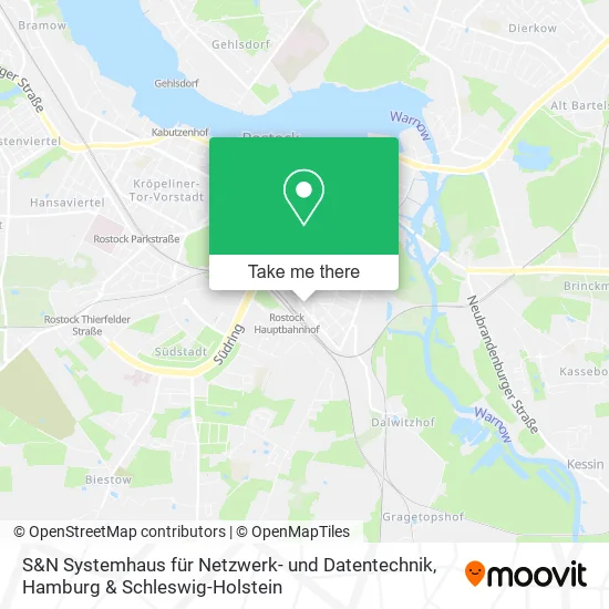 Карта S&N Systemhaus für Netzwerk- und Datentechnik