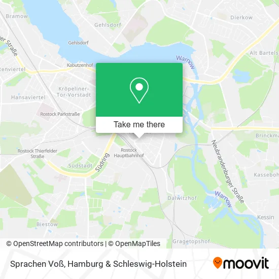 Карта Sprachen Voß