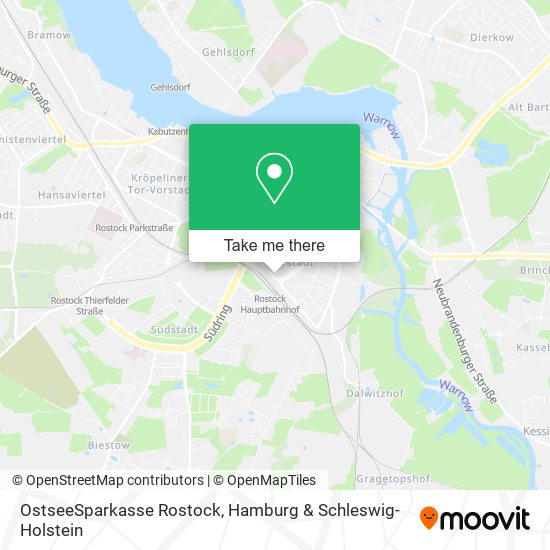 OstseeSparkasse Rostock map
