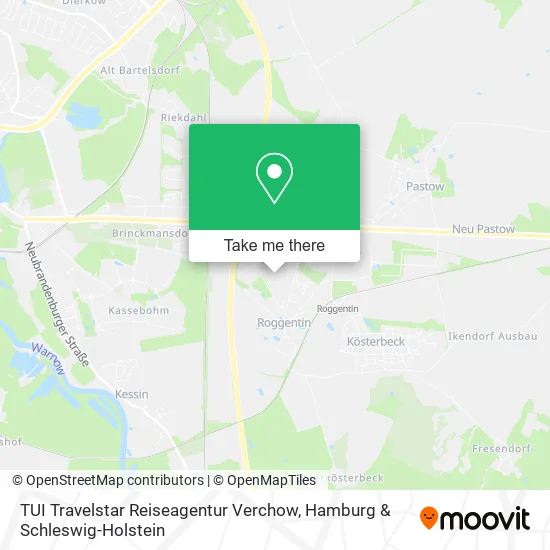 Карта TUI Travelstar Reiseagentur Verchow