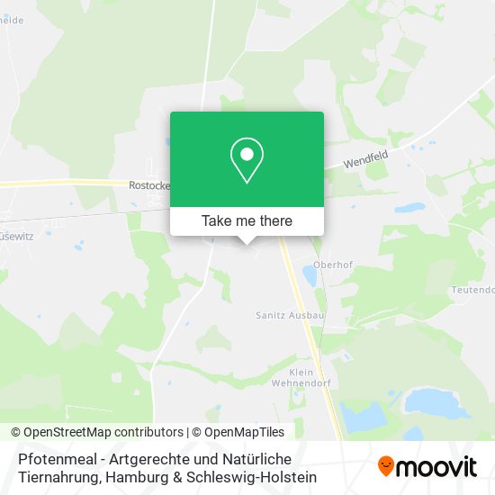 Pfotenmeal - Artgerechte und Natürliche Tiernahrung map