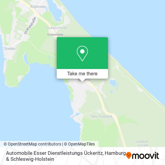 Automobile Esser Dienstleistungs Ückeritz map
