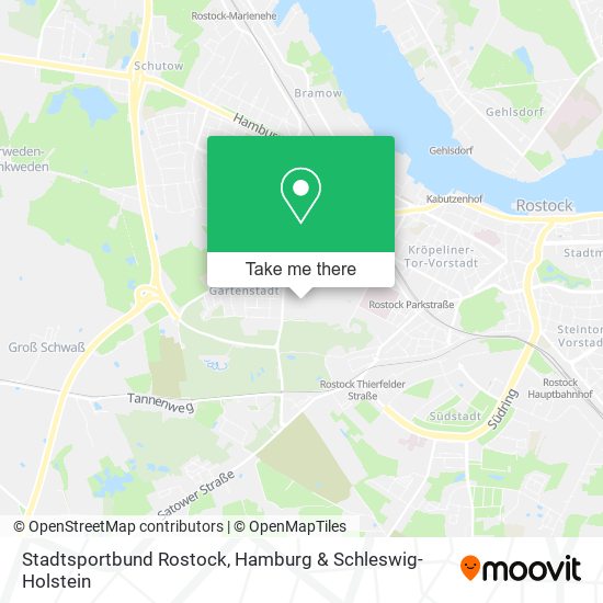 Stadtsportbund Rostock map