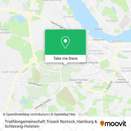 Карта Triathlongemeinschaft Trizack Rostock