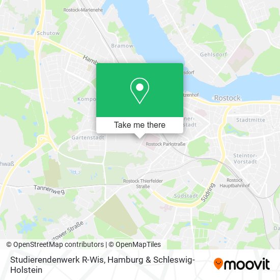 Studierendenwerk R-Wis map