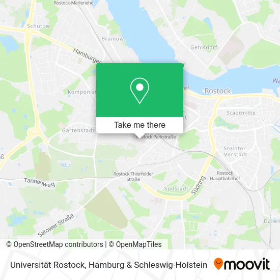 Карта Universität Rostock