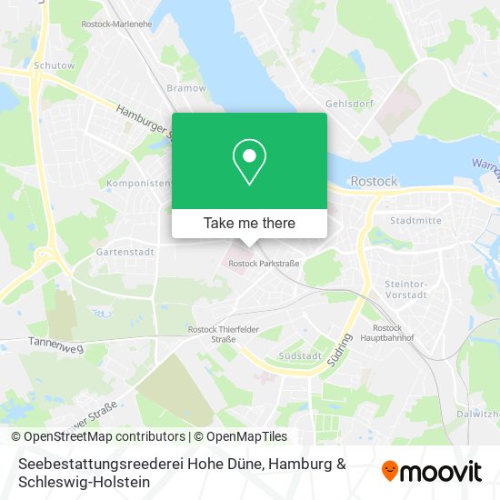 Seebestattungsreederei Hohe Düne map