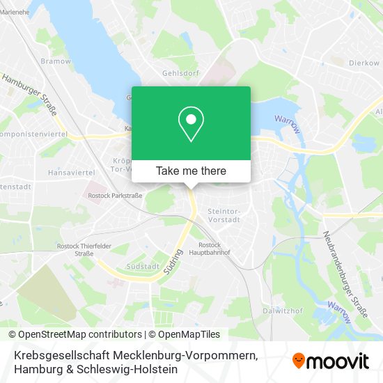 Krebsgesellschaft Mecklenburg-Vorpommern map