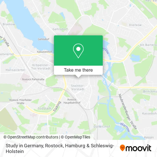 Карта Study in Germany, Rostock