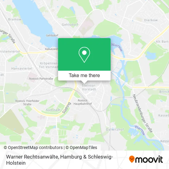 Карта Warner Rechtsanwälte