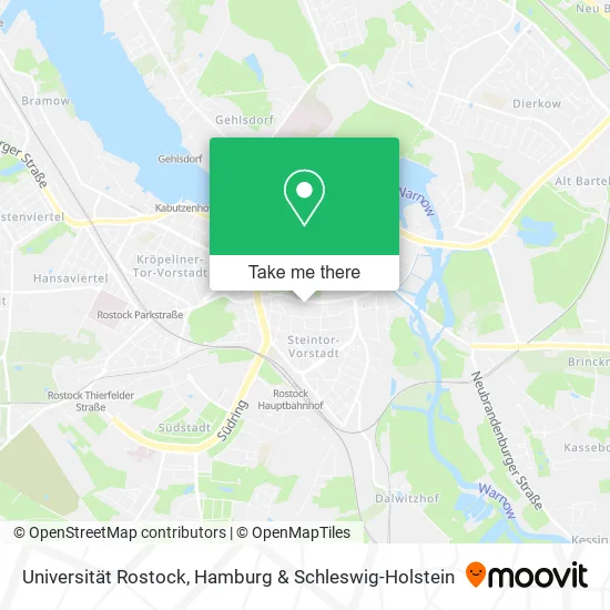 Карта Universität Rostock