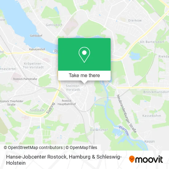 Карта Hanse-Jobcenter Rostock