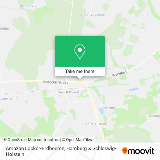 Amazon Locker-Erdbeeren map