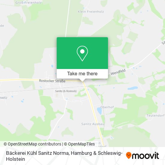 Bäckerei Kühl Sanitz Norma map