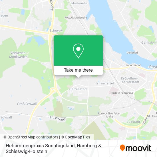 Hebammenpraxis Sonntagskind map