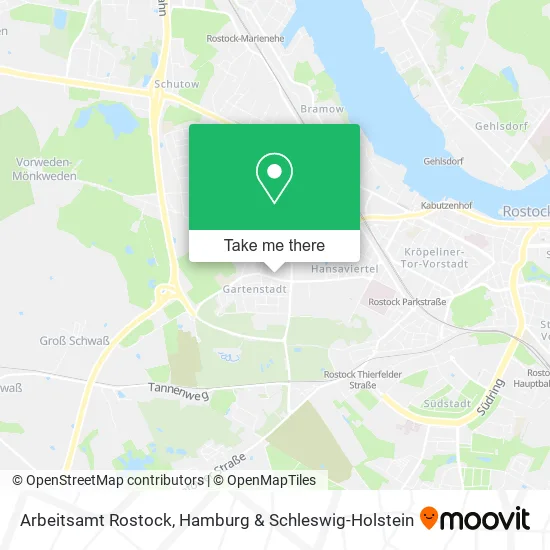 Карта Arbeitsamt Rostock