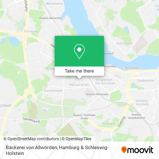 Карта Bäckerei von Allwörden