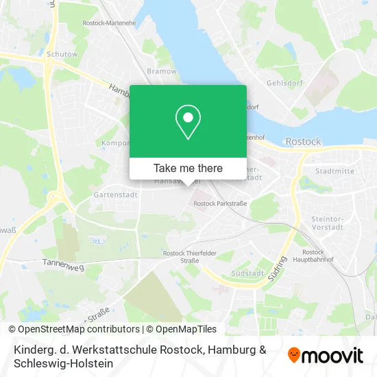 Карта Kinderg. d. Werkstattschule Rostock