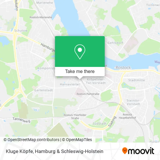 Карта Kluge Köpfe