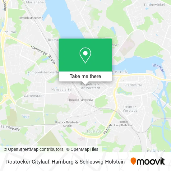 Rostocker Citylauf map