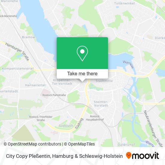 City Copy Pleßentin map