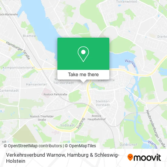 Карта Verkehrsverbund Warnow