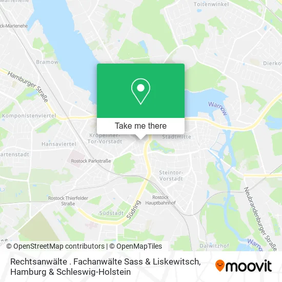 Карта Rechtsanwälte . Fachanwälte Sass & Liskewitsch