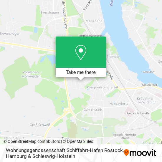 Wohnungsgenossenschaft Schiffahrt-Hafen Rostock map