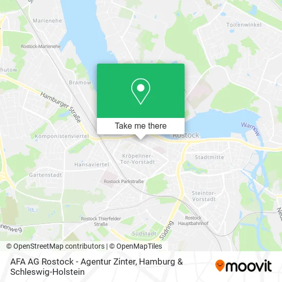 Карта AFA AG Rostock - Agentur Zinter