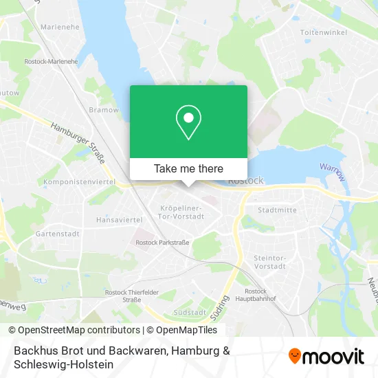 Карта Backhus Brot und Backwaren